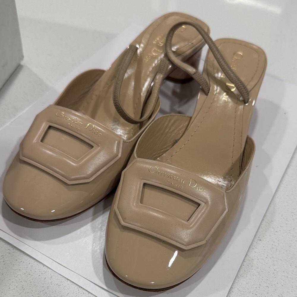 Dior Women's Nude Slingback Heels